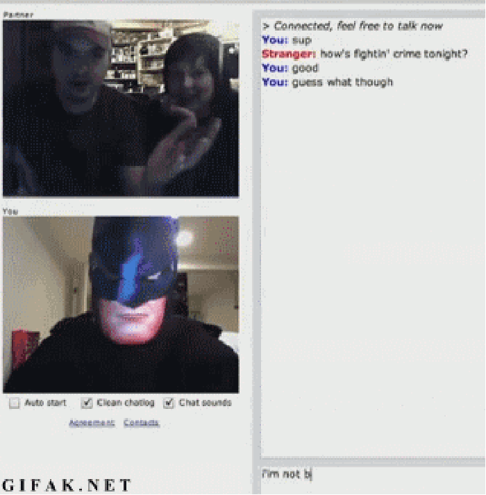 I'm not Batman!
