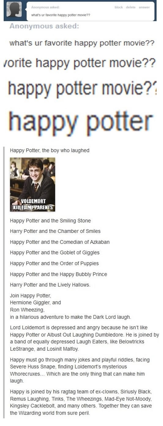 Happy Potter is happy