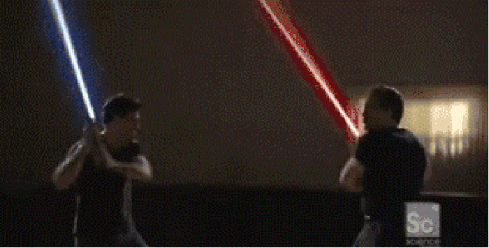 If lightsabers were real