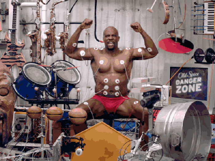 Terry Crews on drums