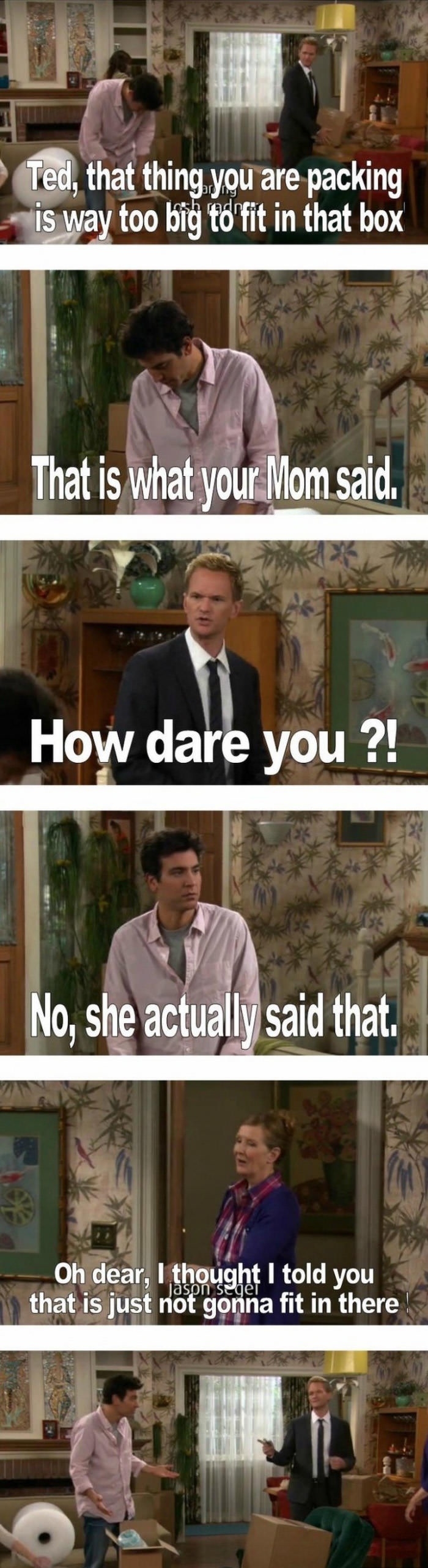 How I sha**ed your mother