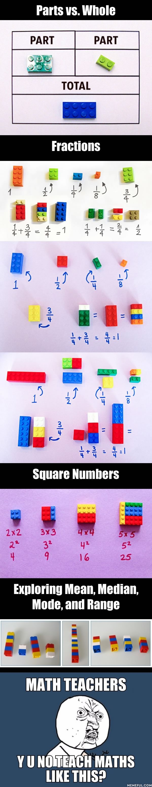 Teach maths with lego