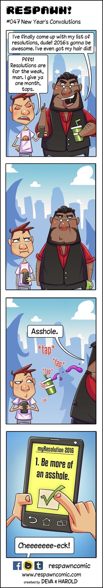 Make realistic resolutions