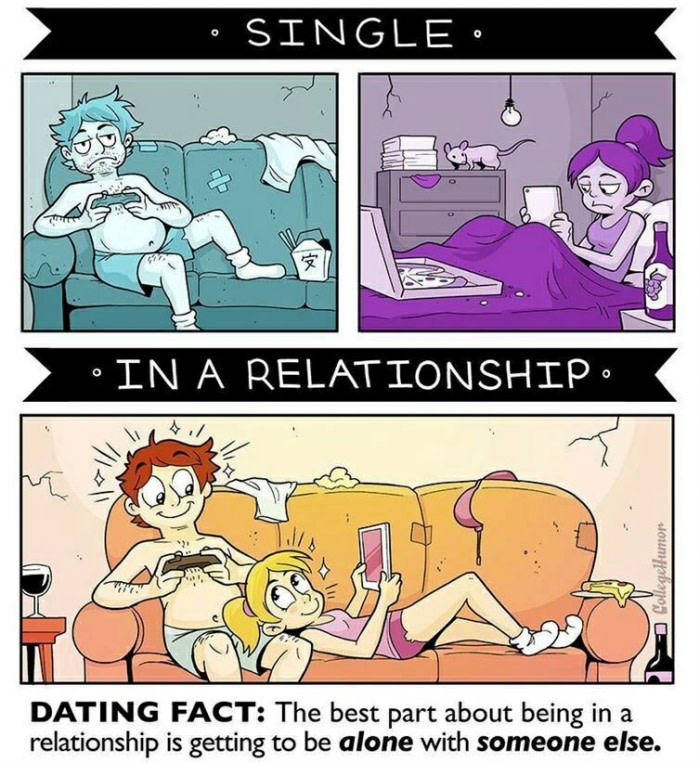 Single vs in a relationship