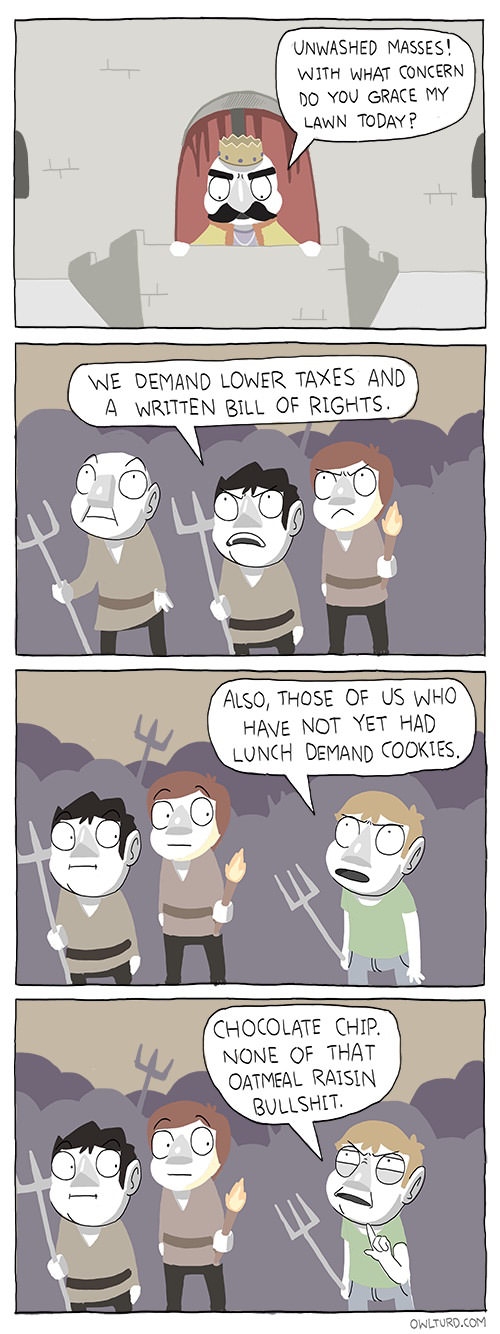 No oatmeal raisin bulls**t