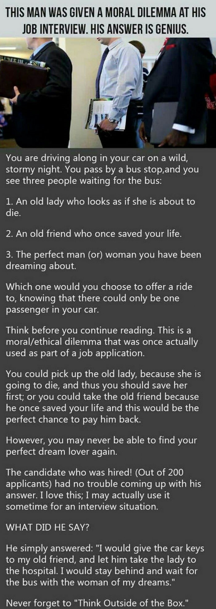 Think outside the box