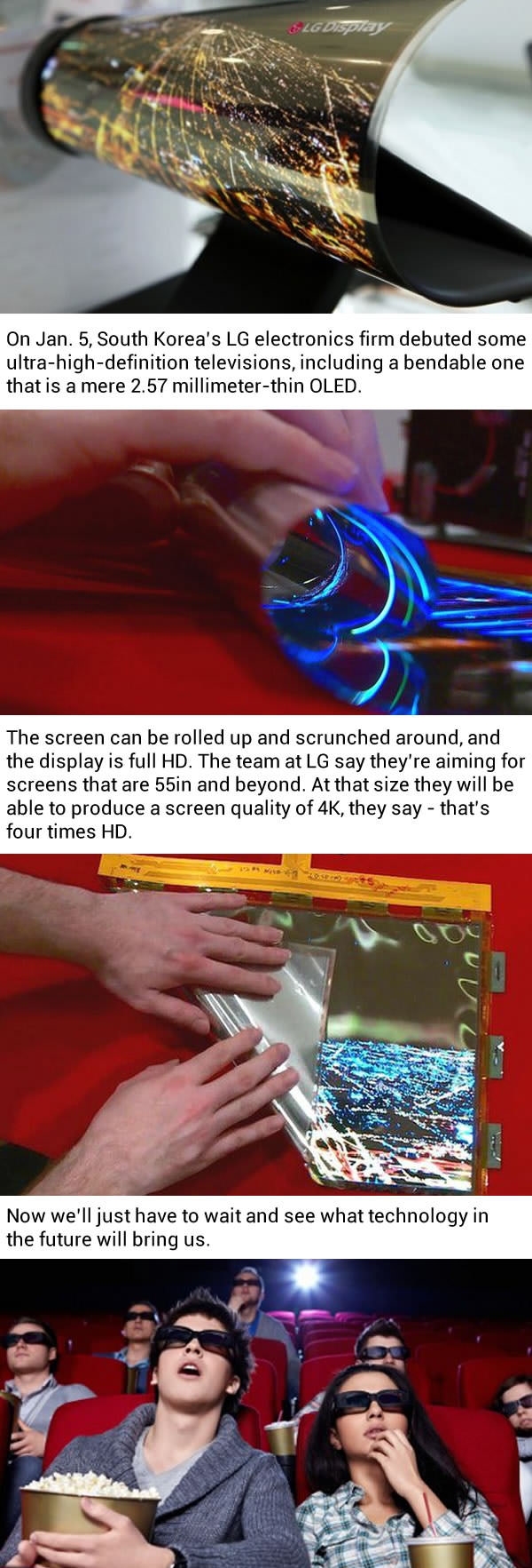 LG roll up tv screen
