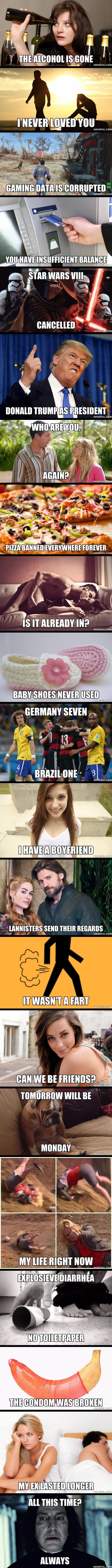 Sad stories in 4 words