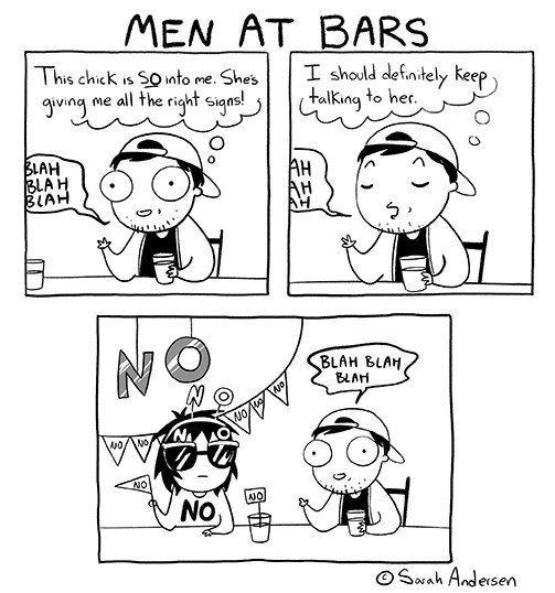 Men at bars
