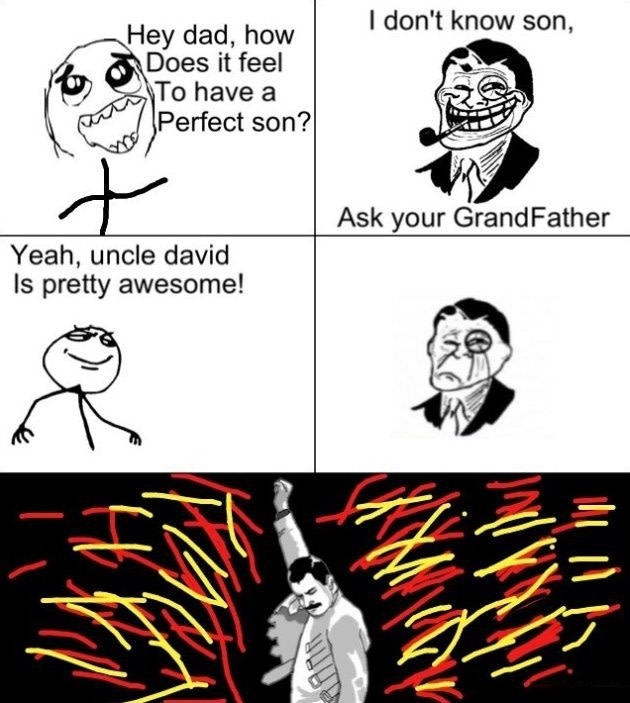 Troll dad vs son