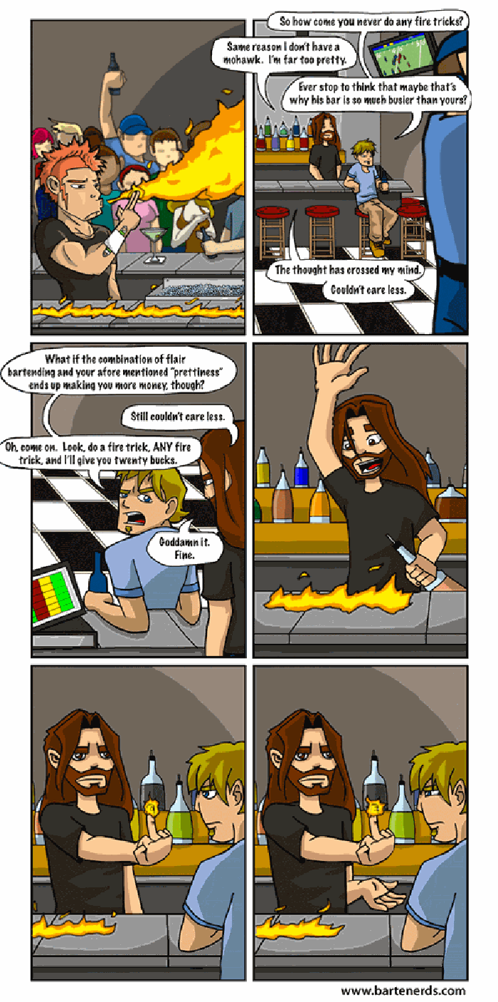 Bartending trick