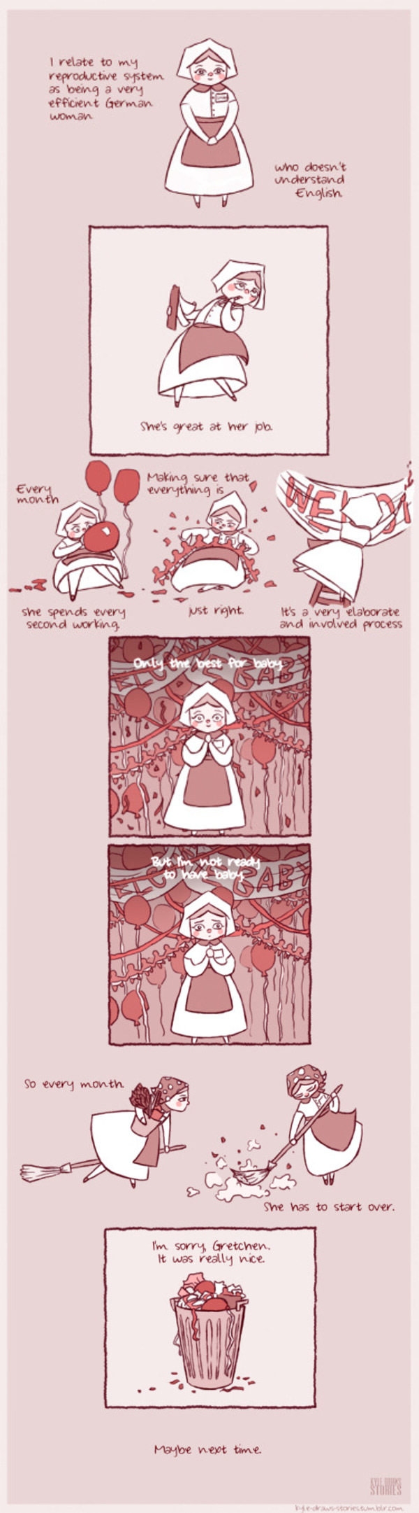 Efficient German woman