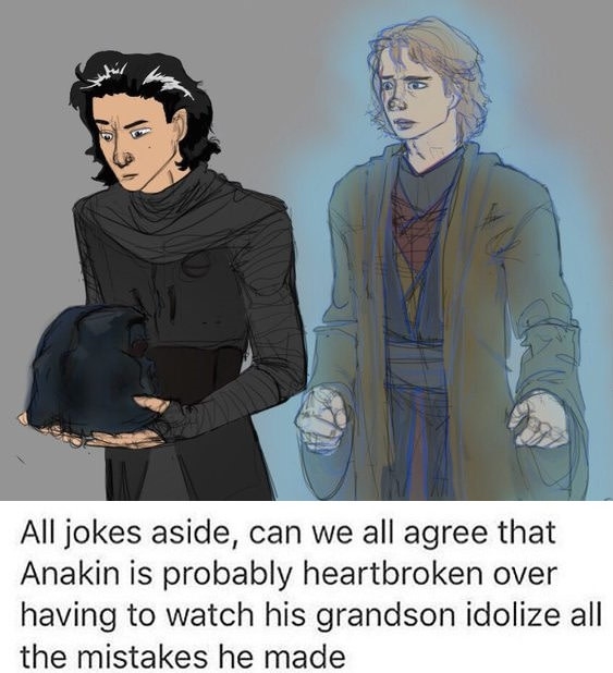 Anakin is heartbroken