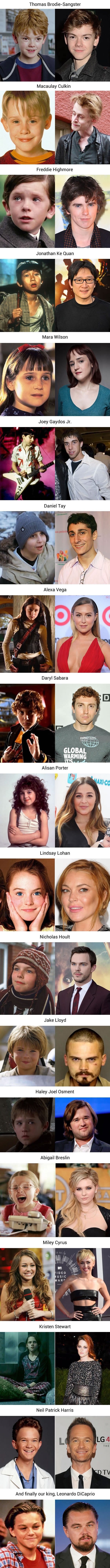 Child stars then & now