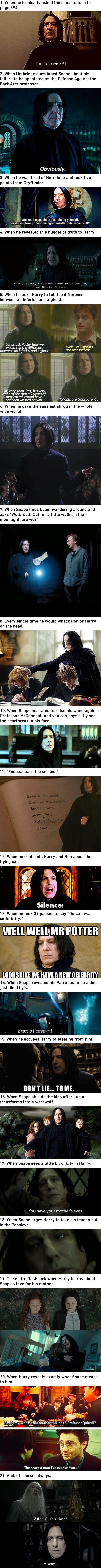 Professor Snape moments