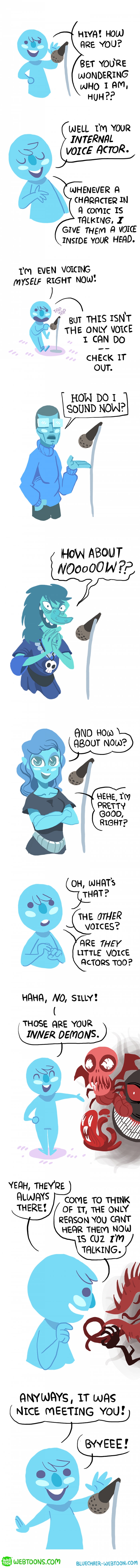 Internal voice actor