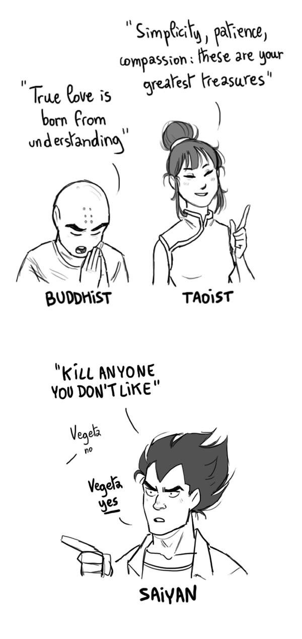 Vegeta's inspiring advice