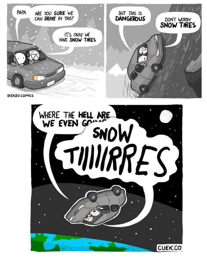 Freaking snow tires