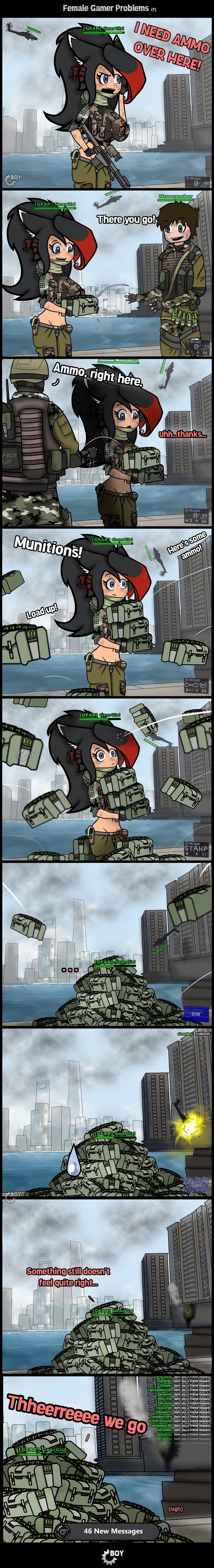 Female gaming problems