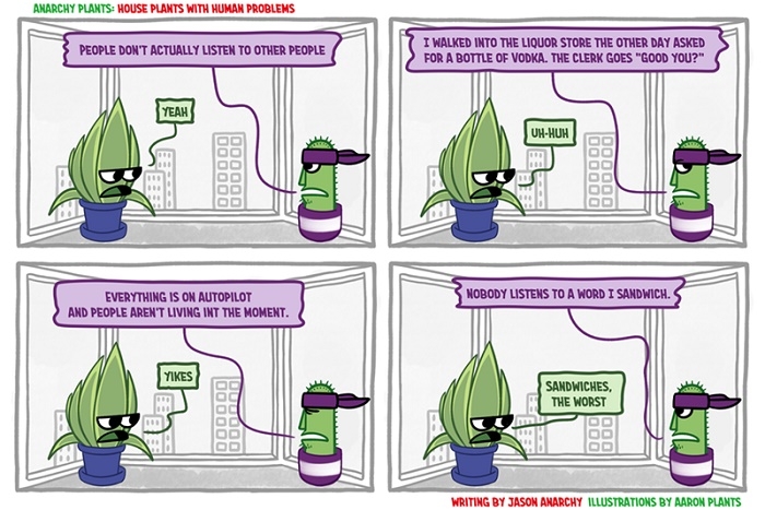 Plants with human problems