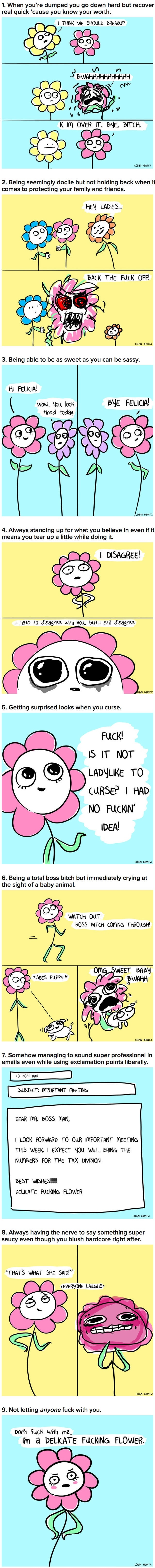 Realities for delicate flowers