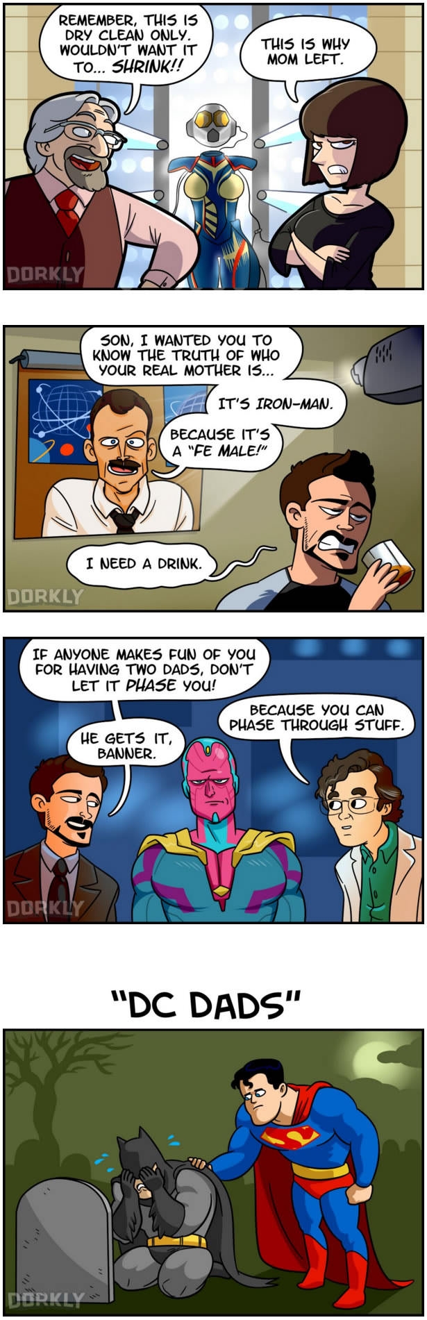 Marvel dads vs DC dads