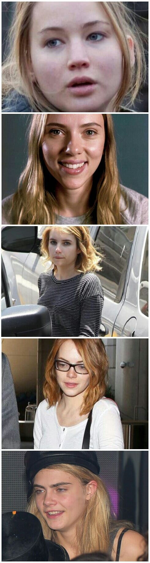 Celebs without makeup