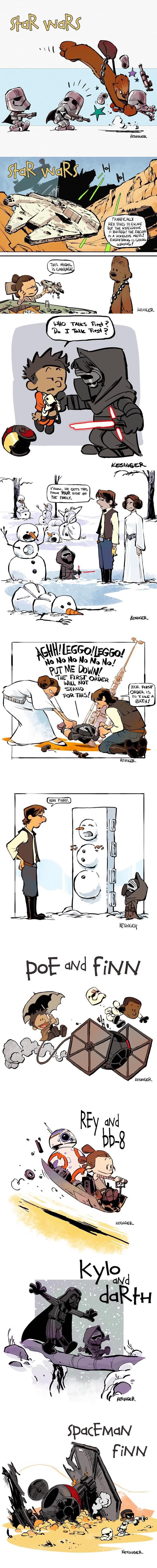 Calvin & Hobbes Star Wars