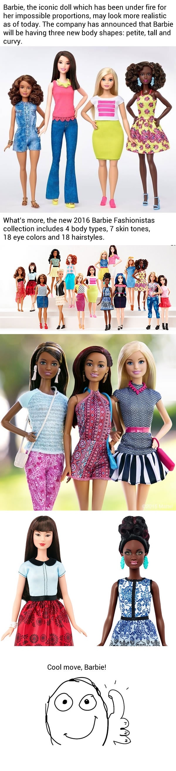 Realistic Barbie dolls