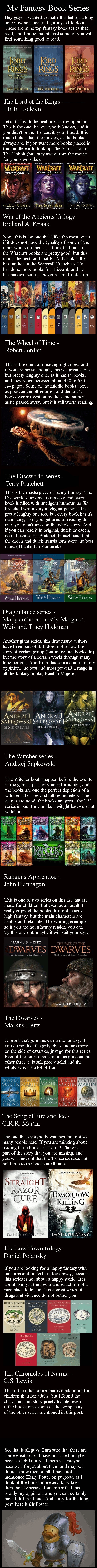 Fantasy series list