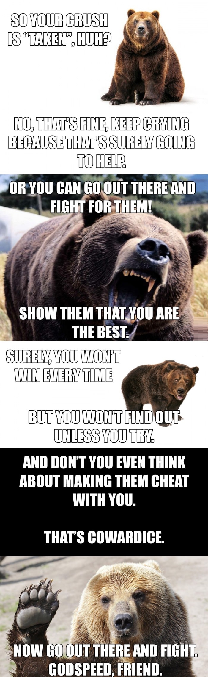 Go out there and fight!