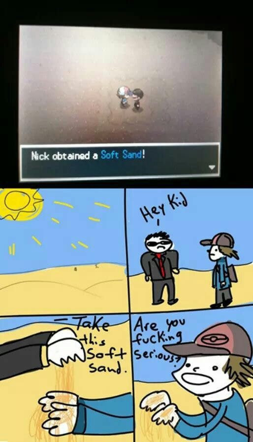 Soft sand