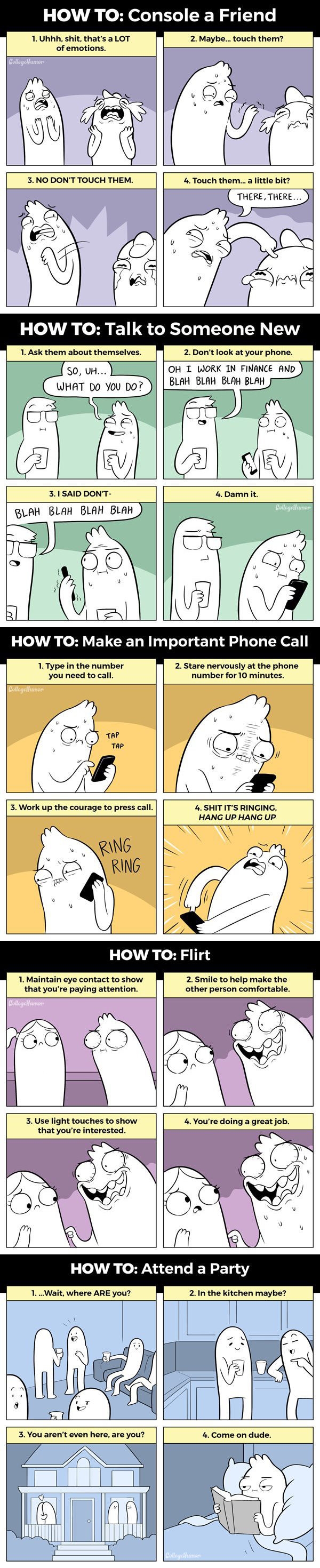 Socially awkward people