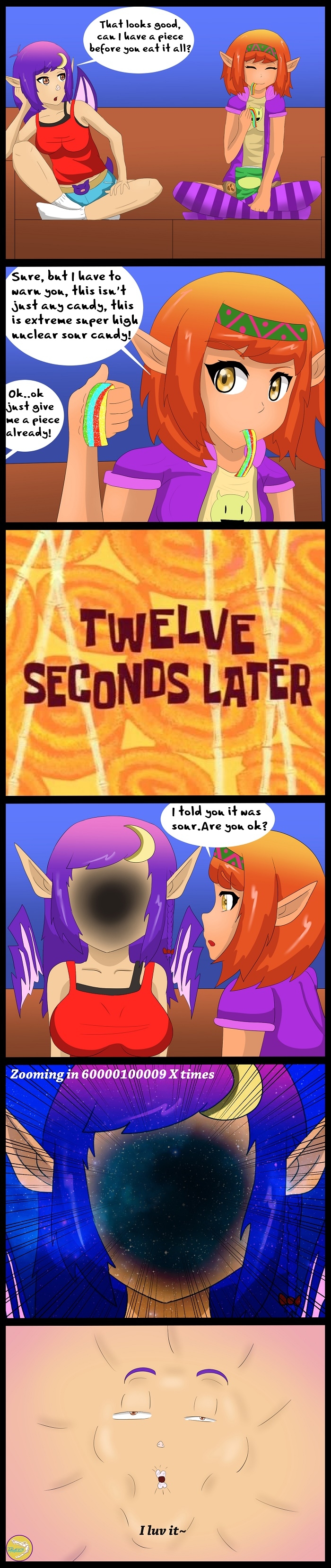 When sour candy strikes