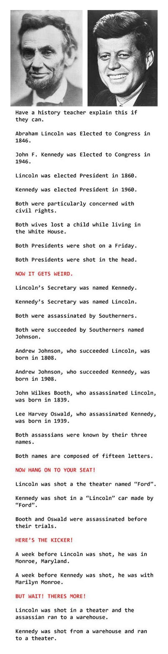 Mind-blowing coincidences