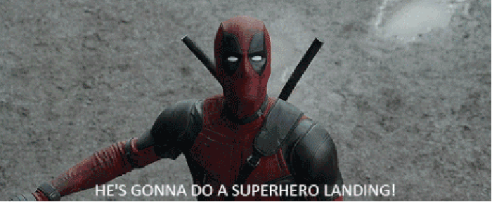 Superhero landing