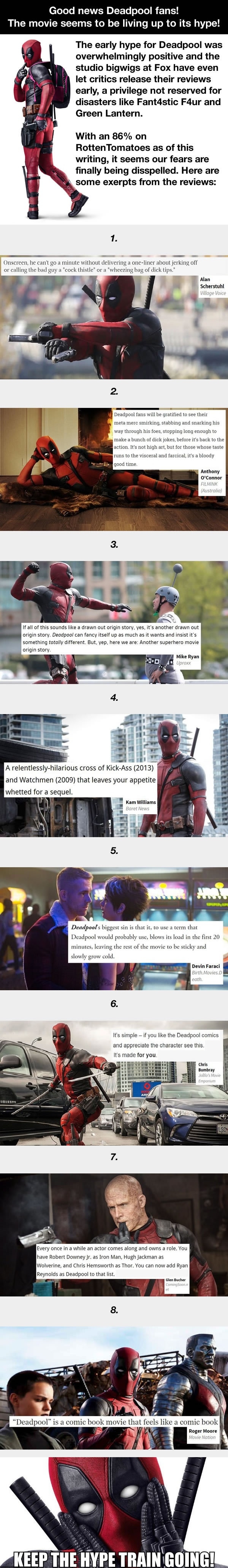 Deadpool early reviews