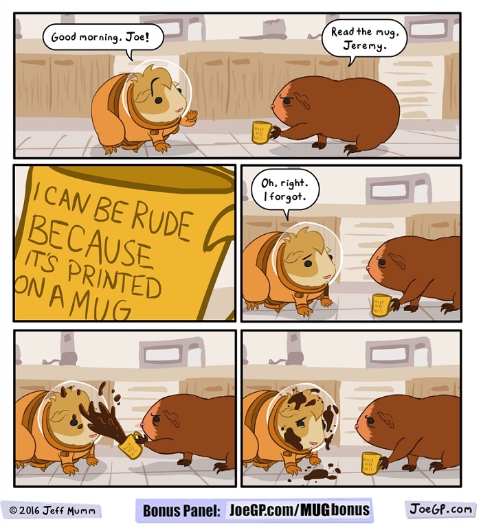 You spilled my coffee