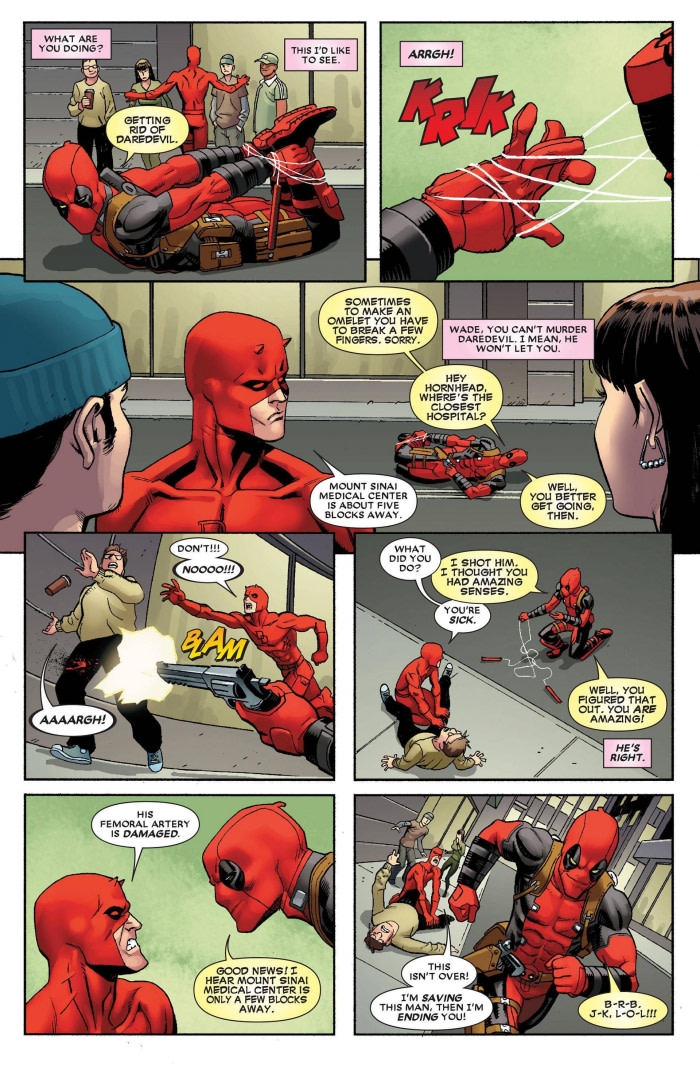 Deadpool being an a**hole