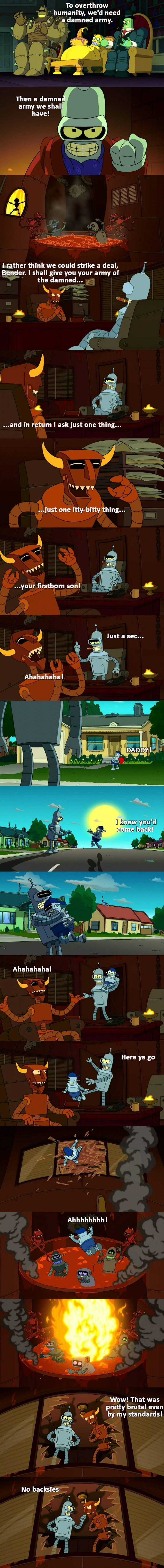 Dark jokes in Futurama