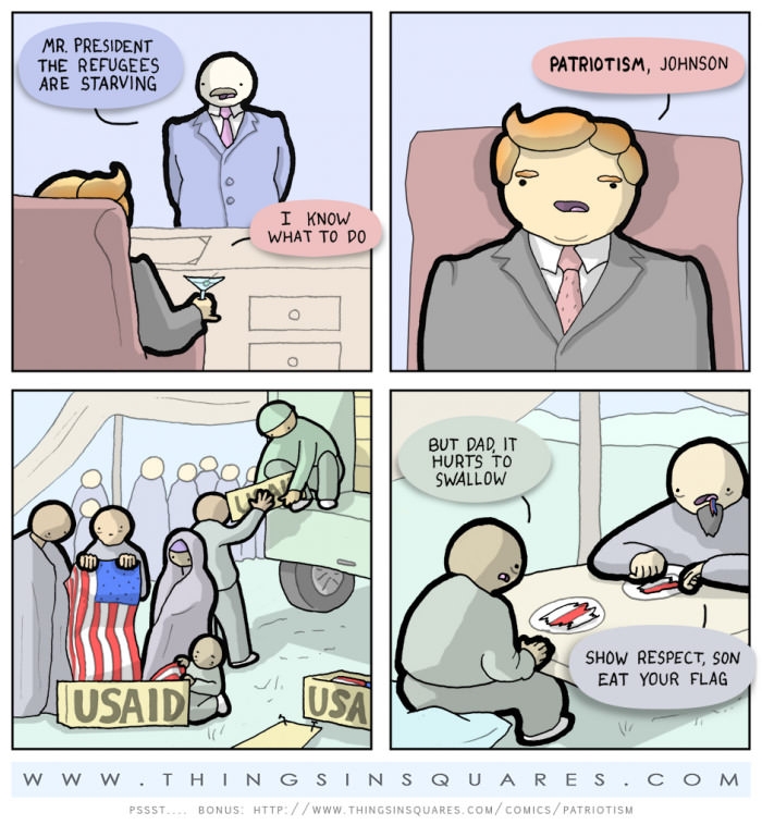 Because he's a patriot