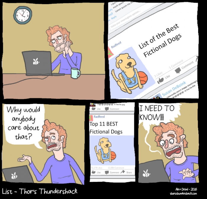 Lists on the internet