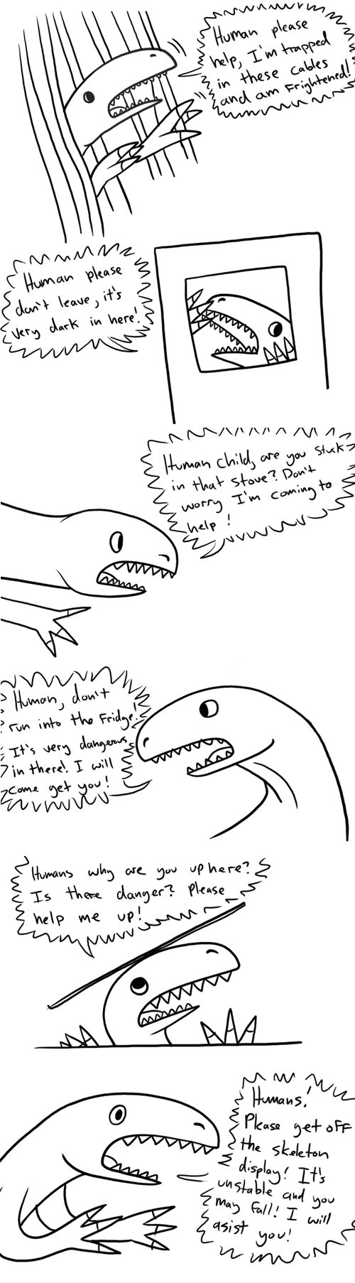 Velociraptors' perspective