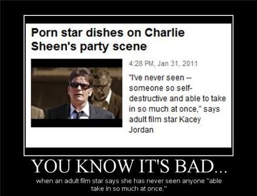 You know it's bad