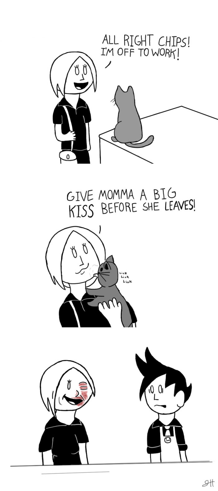 Cat kisses