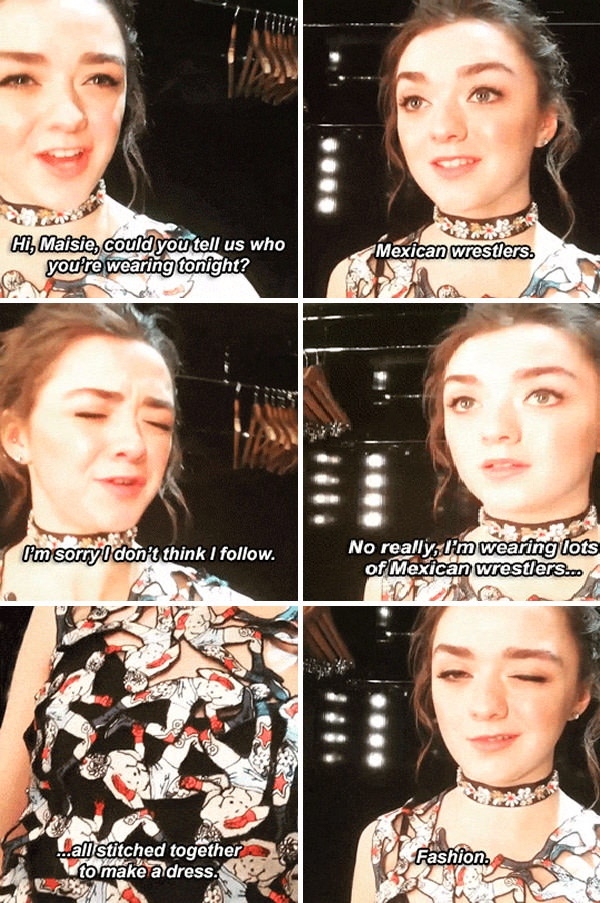 A girl knows fashion