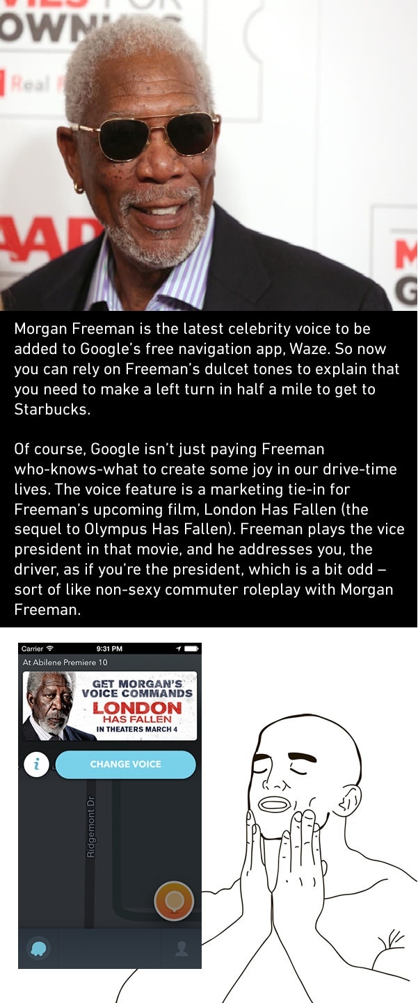 Morgan Freeman gps voice