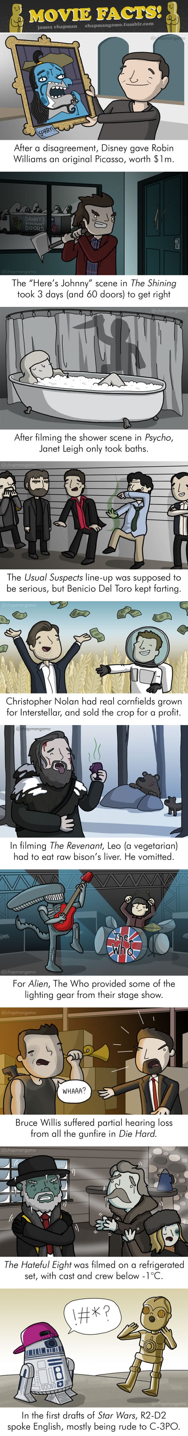 Illustrated movie trivia