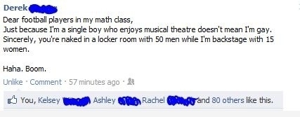 He has a point