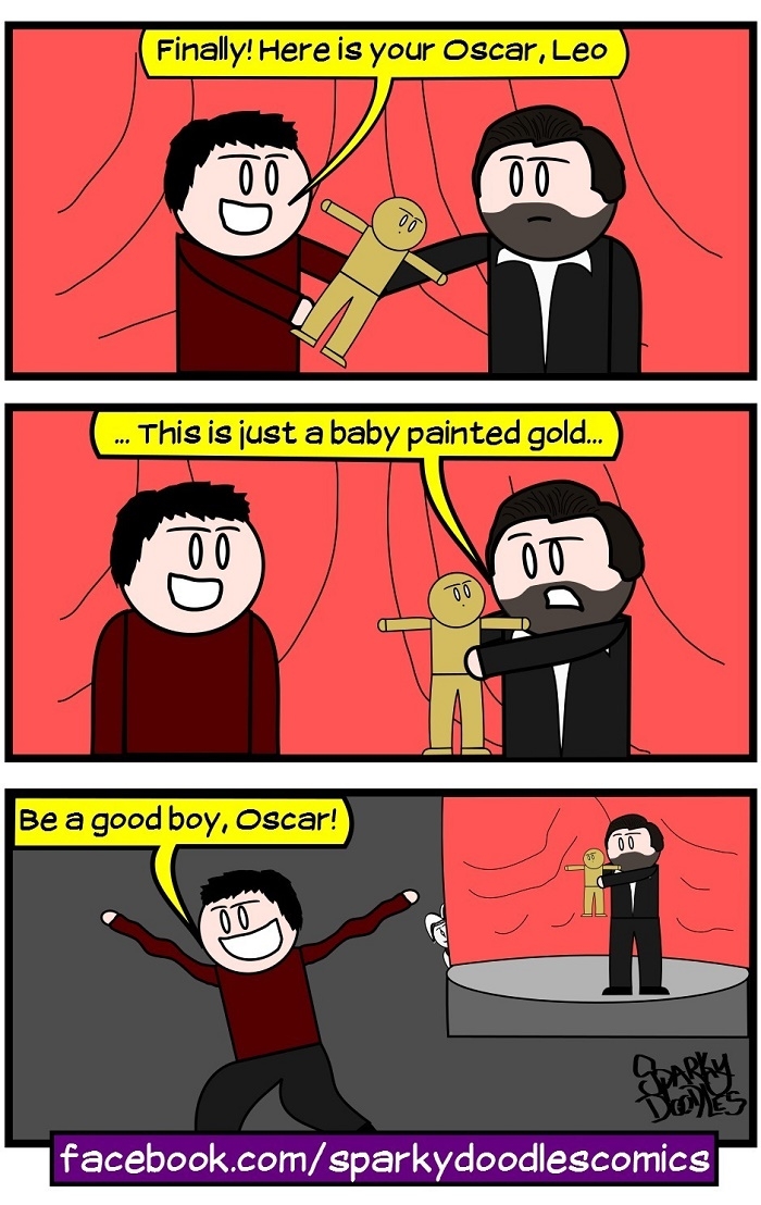 Leo wins an Oscar